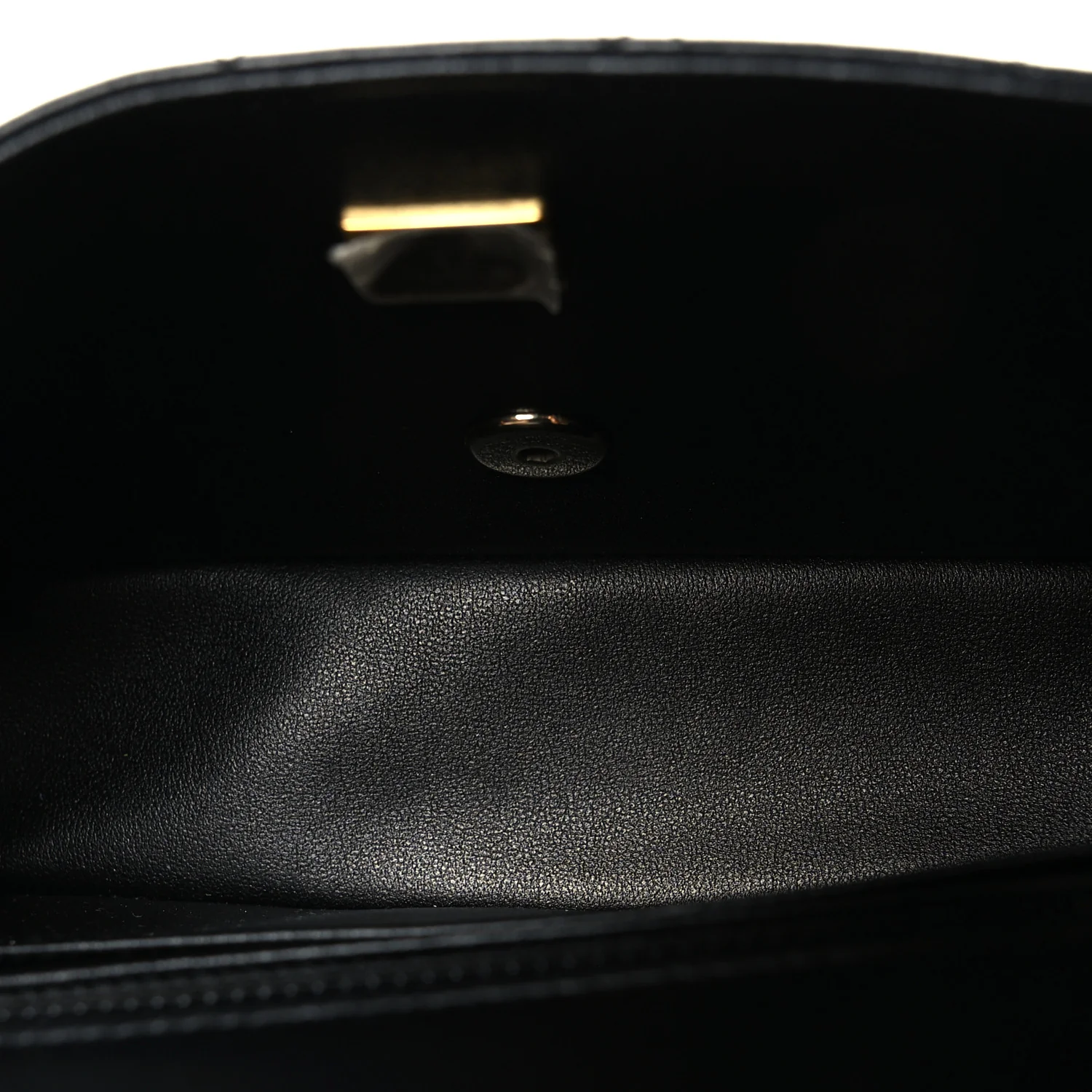 Lambskin Quilted Mini Rectangular Flap Black - Image 5