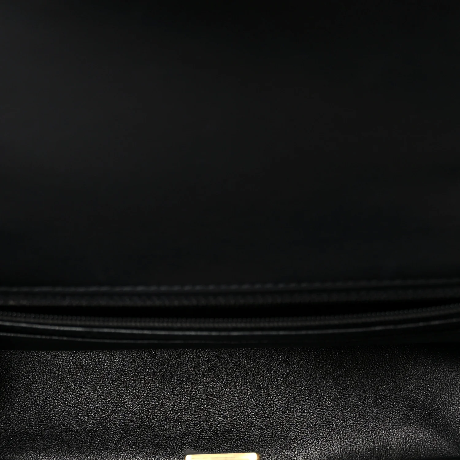 Lambskin Quilted Mini Rectangular Flap Black - Image 5