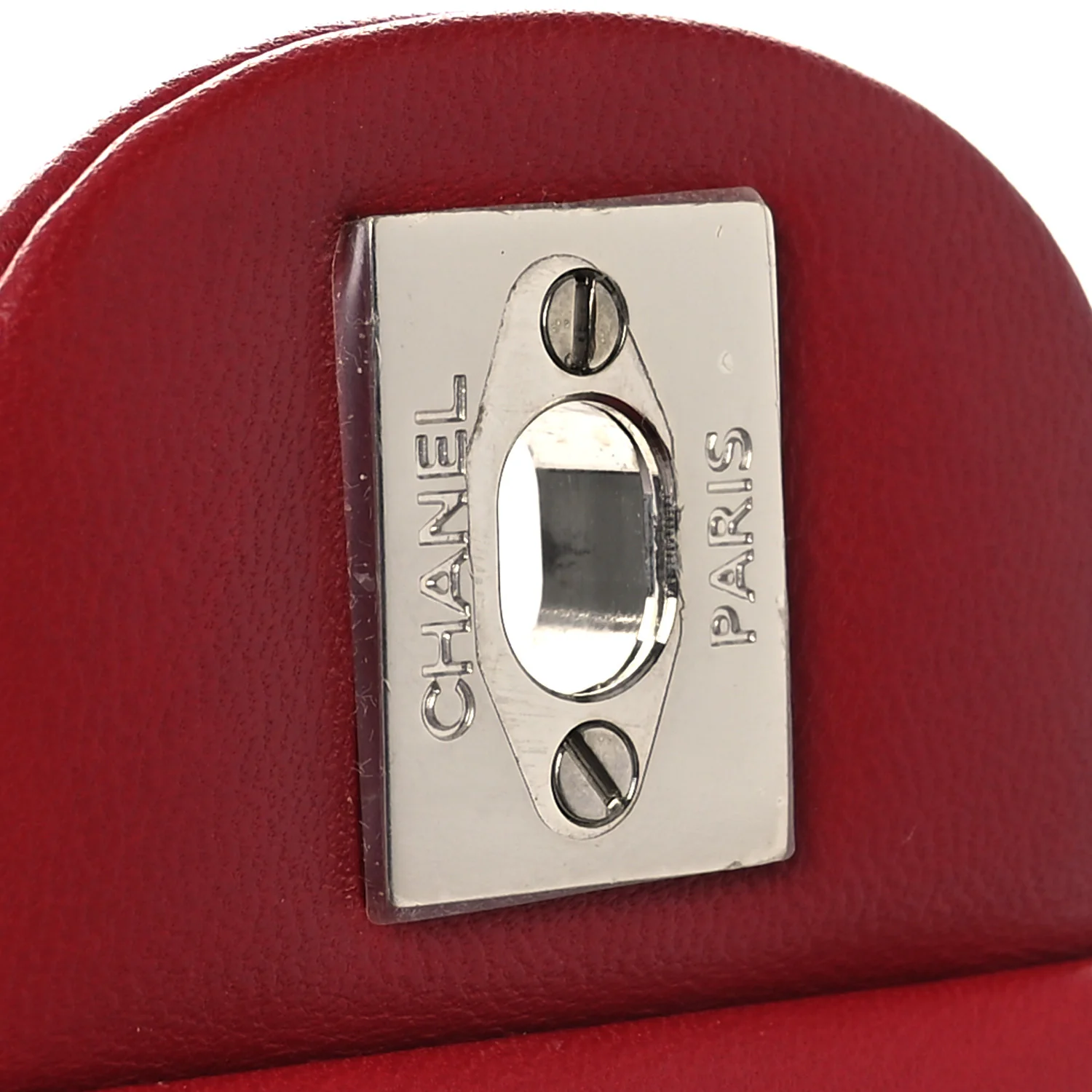 Lambskin Quilted Mini Rectangular Flap Red - Image 12