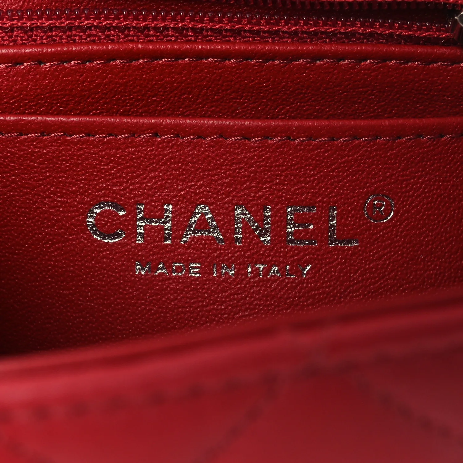 Lambskin Quilted Mini Rectangular Flap Red - Image 6