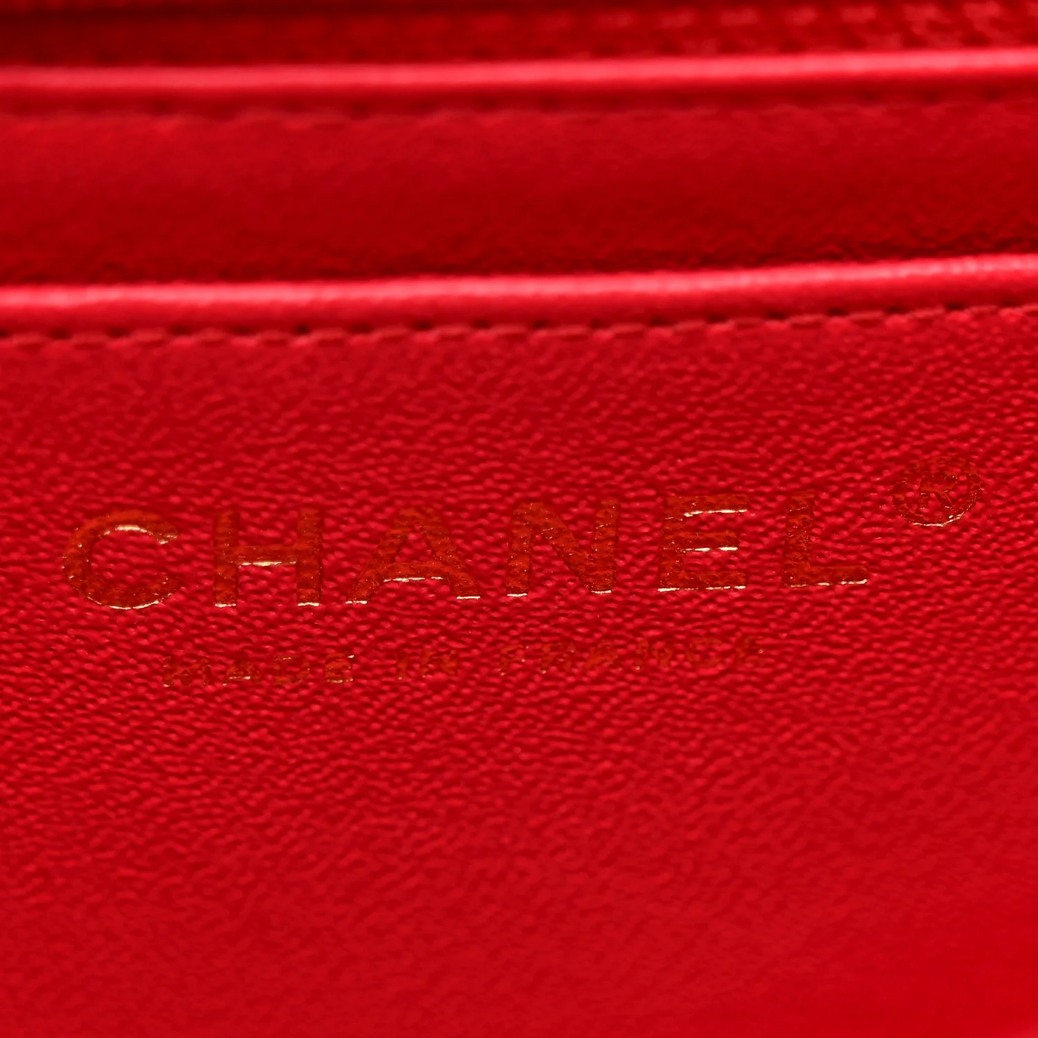 Lambskin Quilted Mini Rectangular Flap Red - Image 6