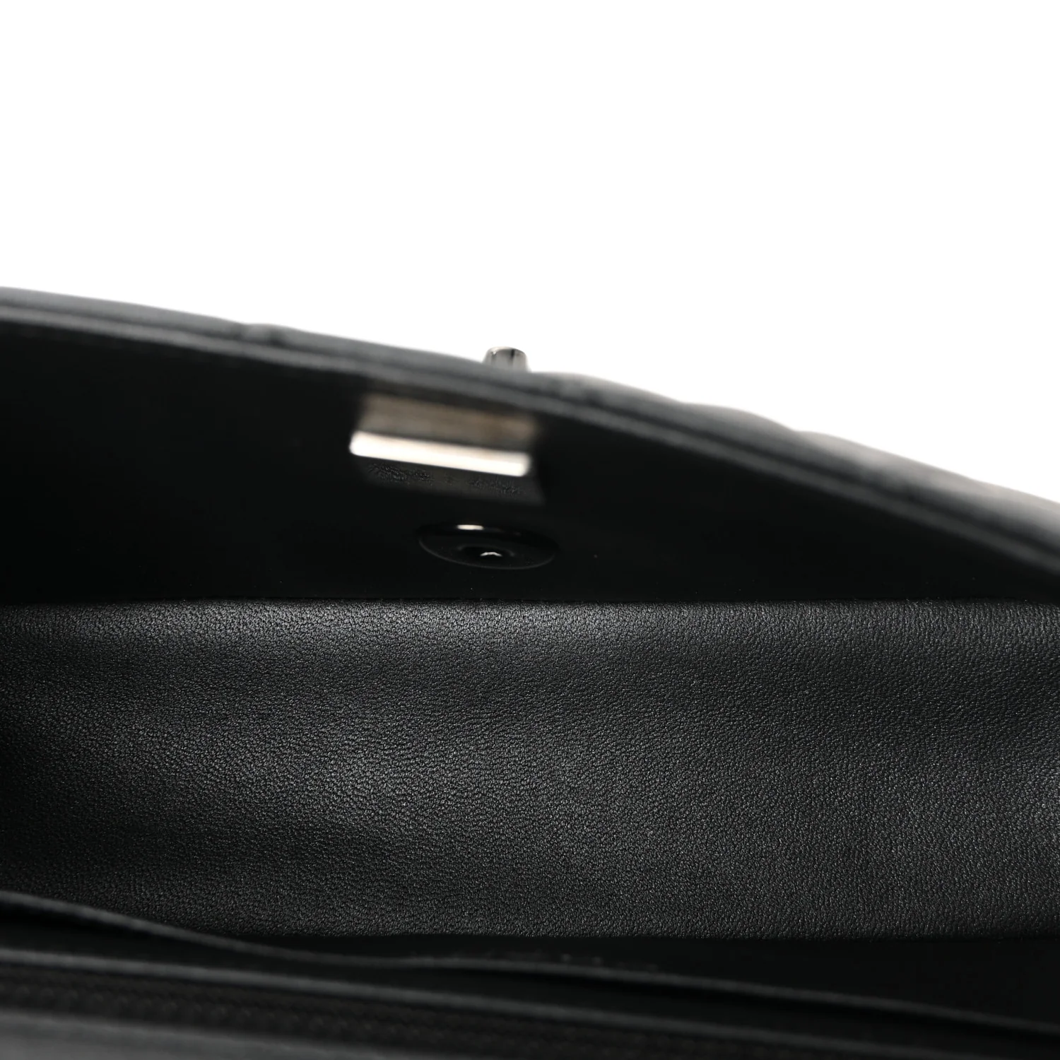 Lambskin Quilted Mini Rectangular Flap So Black - Image 5