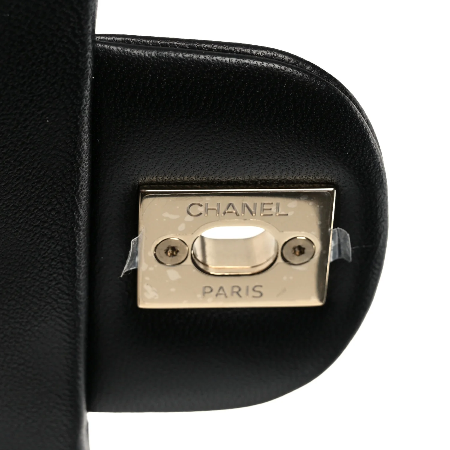Lambskin Quilted Mini Square Flap Black - Image 6
