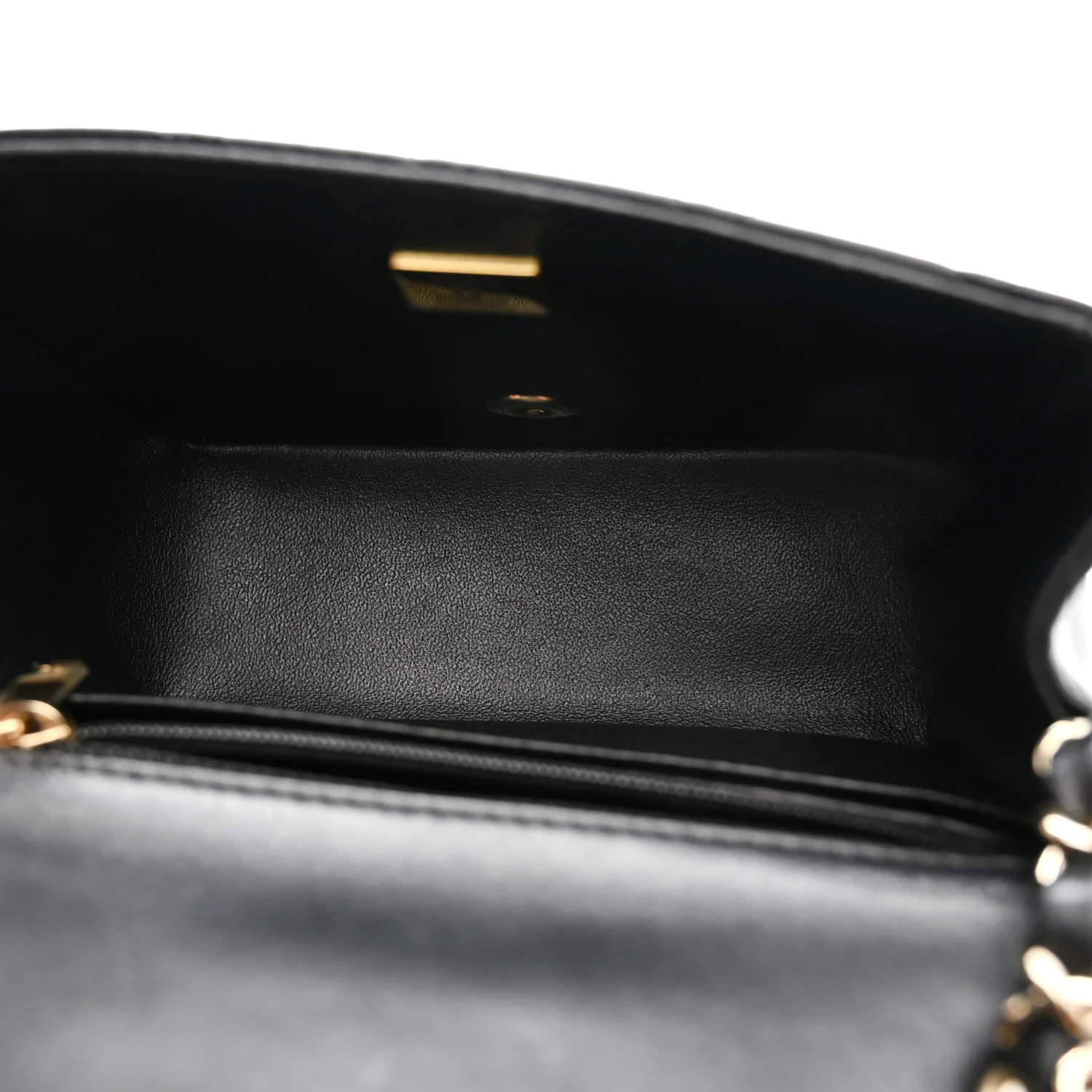 Lambskin Quilted Mini Square Flap Black - Image 9