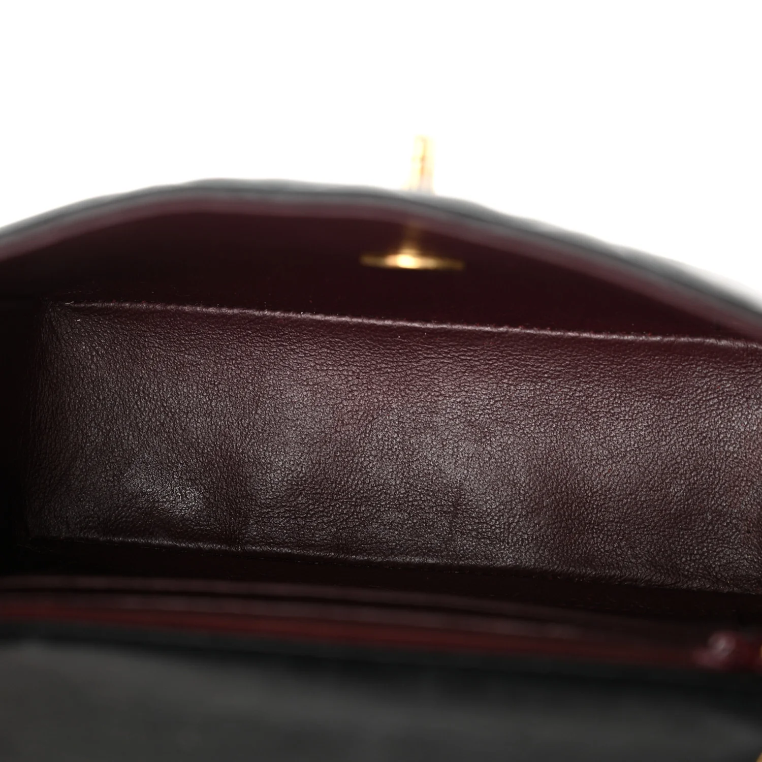 Lambskin Quilted Mini Square Flap Black - Image 5