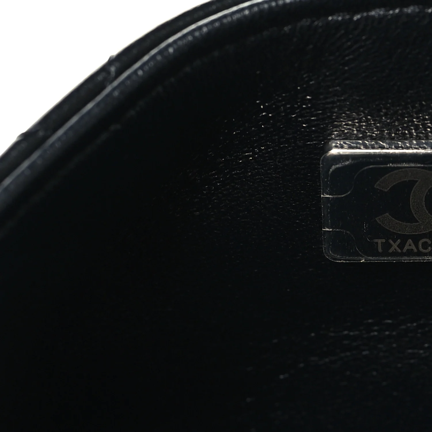Lambskin Quilted Mini Square Flap Black - Image 7