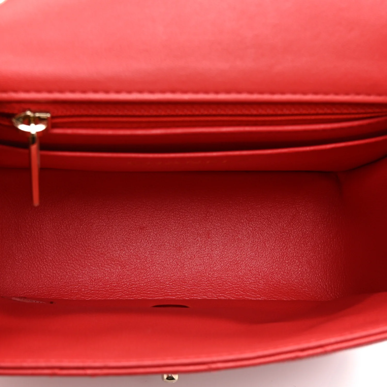 Lambskin Quilted Mini Square Flap Dark Pink - Image 5