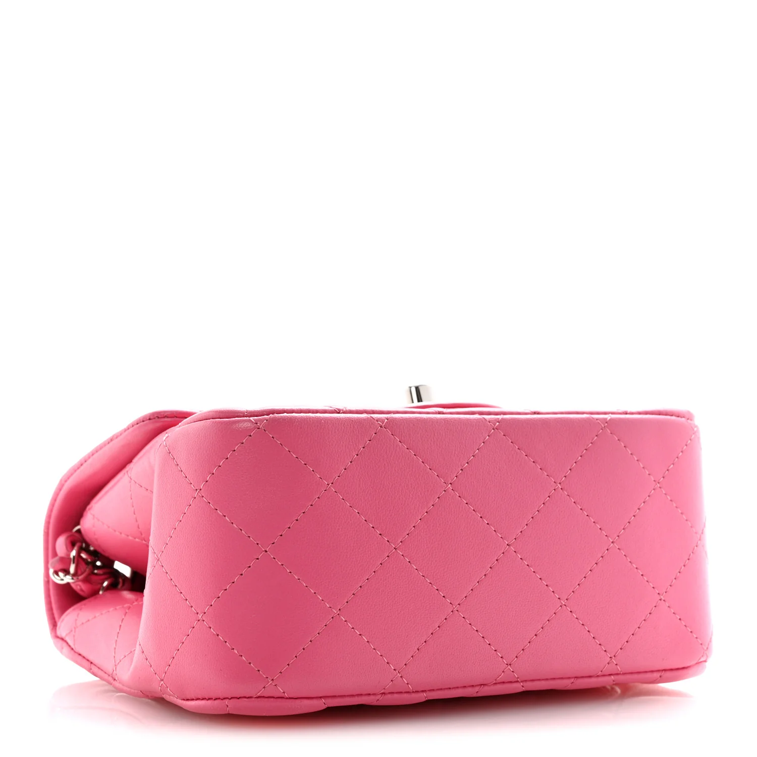 Lambskin Quilted Mini Square Flap Pink - Image 4