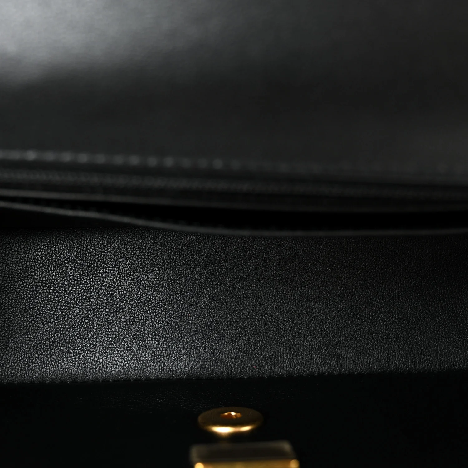Lambskin Quilted Mini Strass On Top Flap Black - Image 5