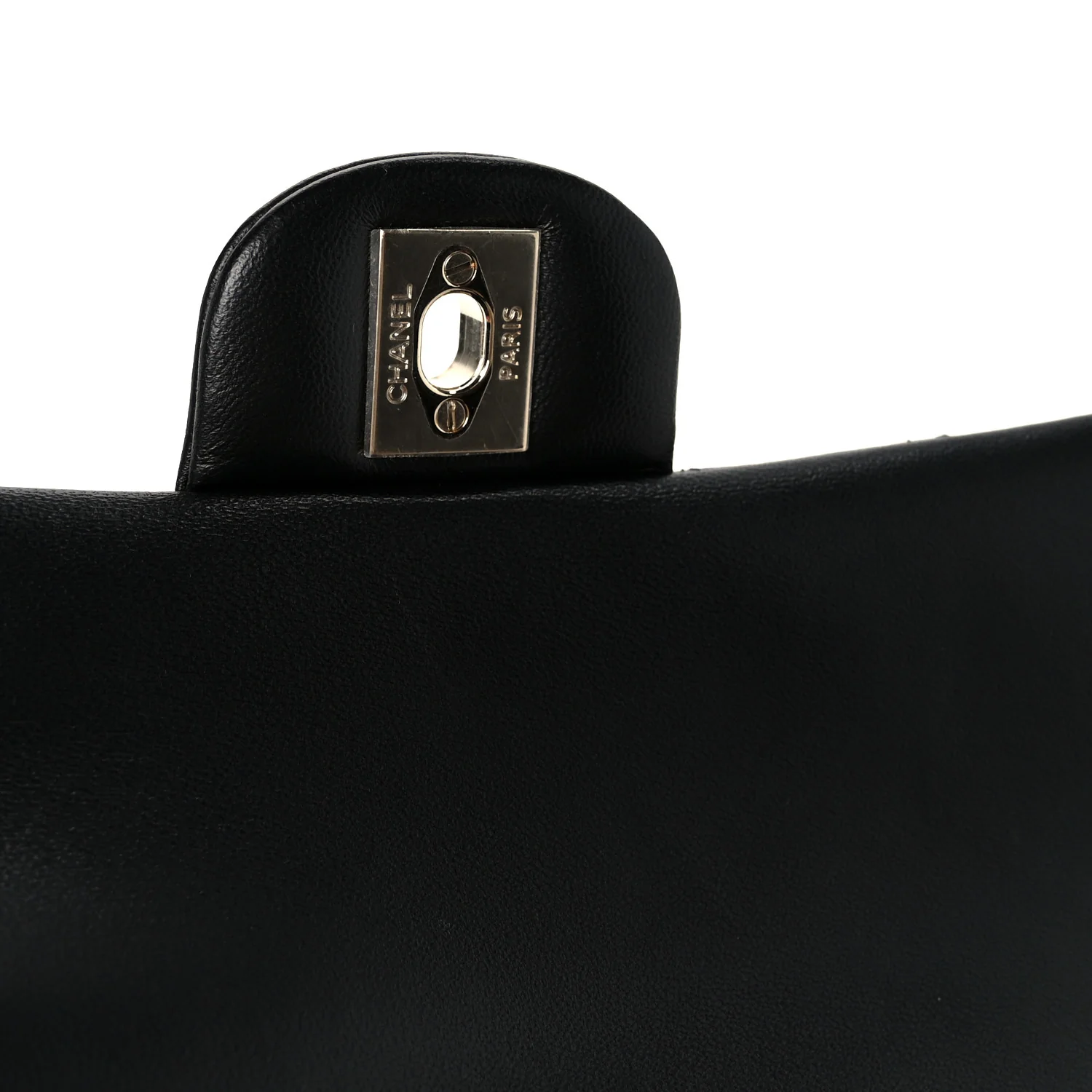Lambskin Quilted Mini Top Handle Rectangular Flap Black - Image 7
