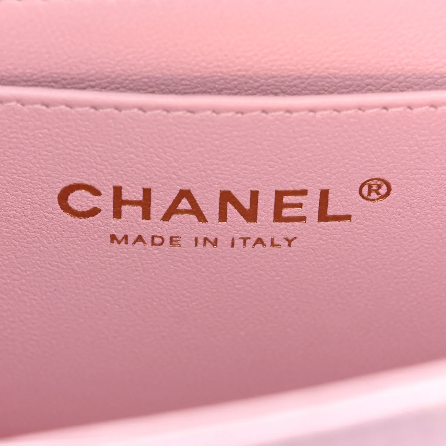 Lambskin Quilted Mini Top Handle Rectangular Flap Light Pink - Image 6