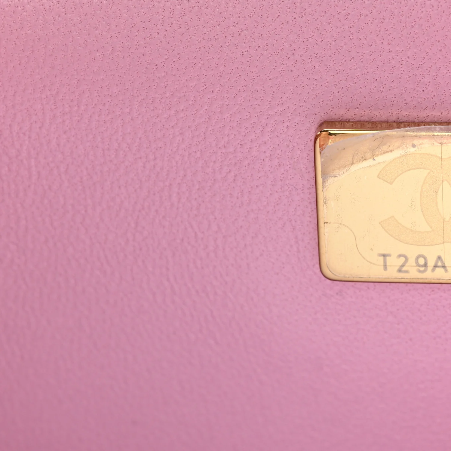 Lambskin Quilted Mini Top Handle Rectangular Flap Pink - Image 7