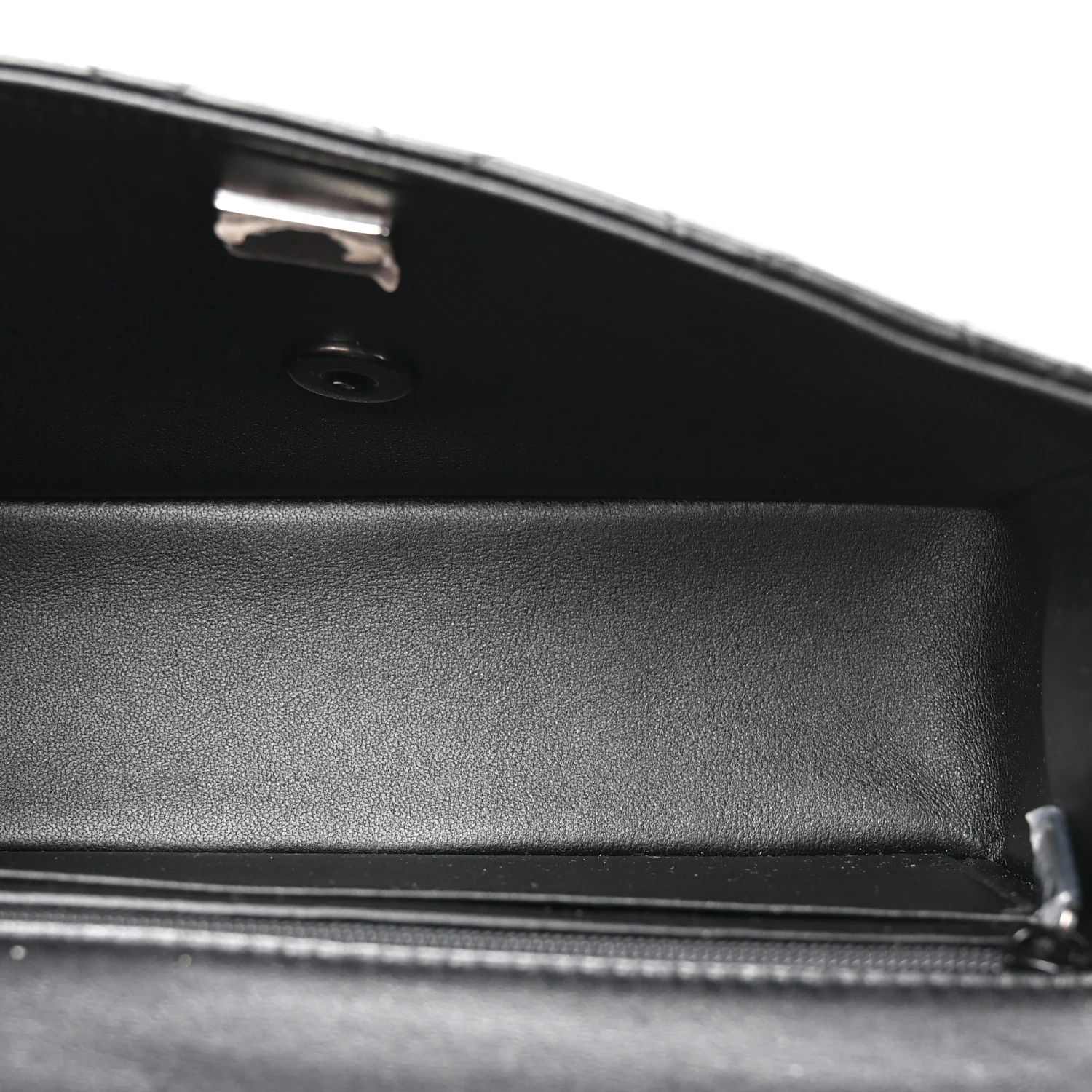 Lambskin Quilted Mini Top Handle Rectangular Flap So Black - Image 5