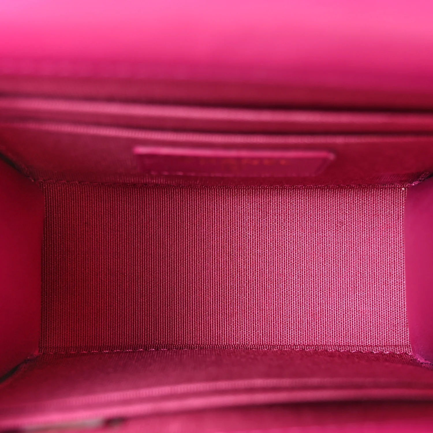 Lambskin Quilted Mini Trendy CC Clutch With Chain Fuchsia - Image 5
