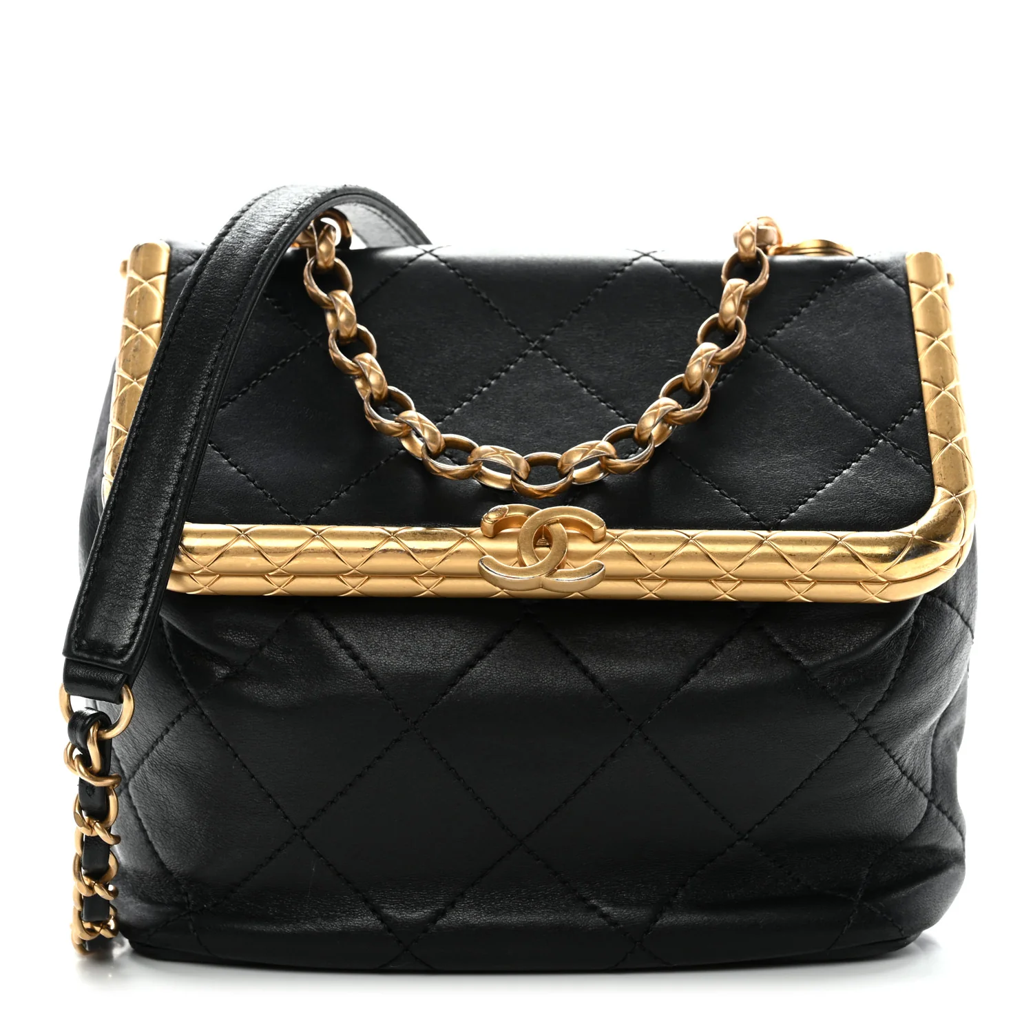 Lambskin Quilted My Crush Bag Black