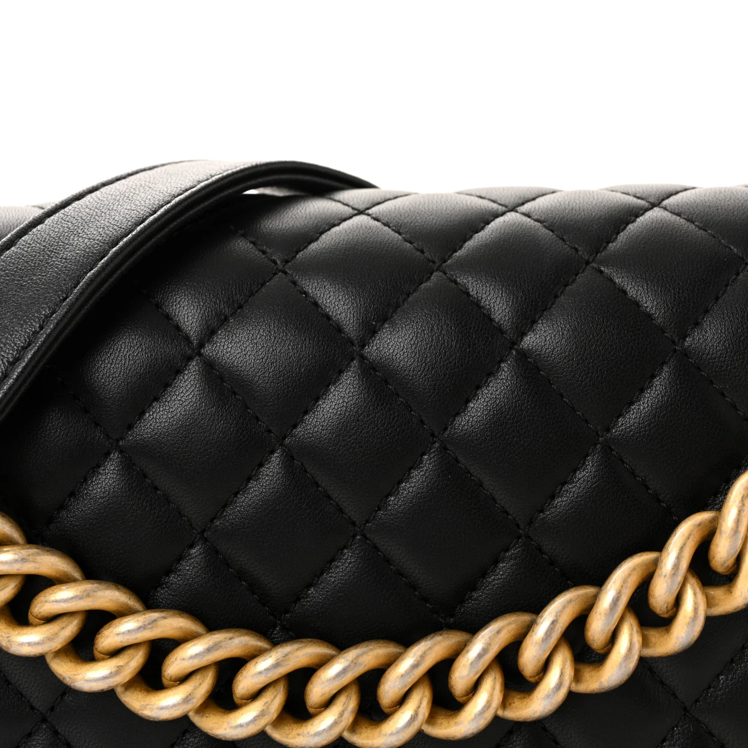 Lambskin Quilted New Medium Boy Flap Black - Image 8
