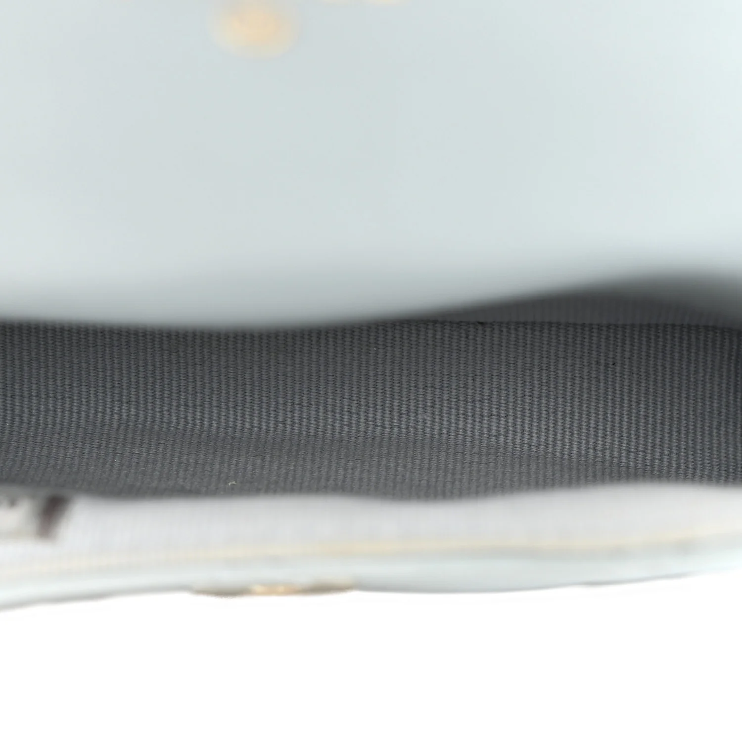 Lambskin Quilted Pearl Chain Belt Bag Light Blue - Image 5