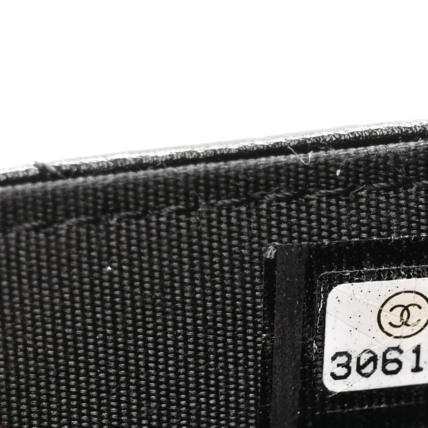 Lambskin Quilted Pearl Wallet On Chain WOC Black - Image 8