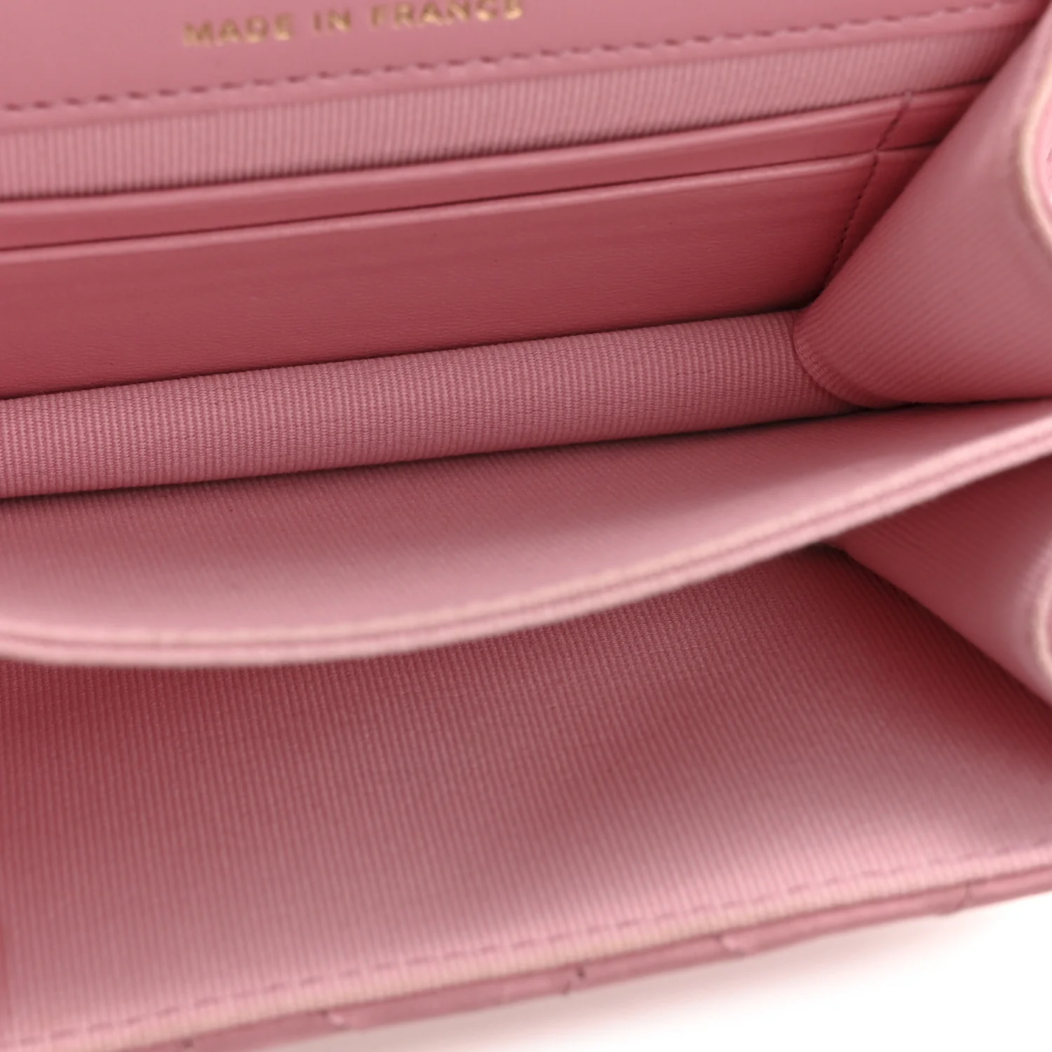Lambskin Quilted Pick Me Up Mini Wallet On Chain Light Pink - Image 5