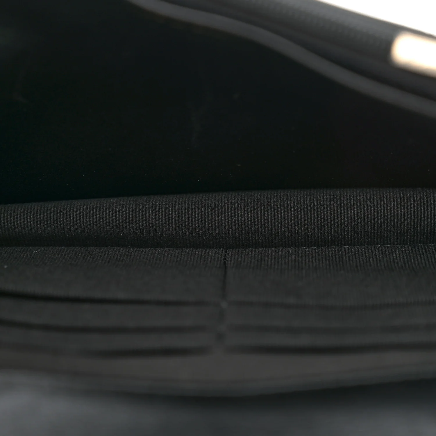 Lambskin Quilted Pick Me Up Wallet On Chain WOC Black - Image 5