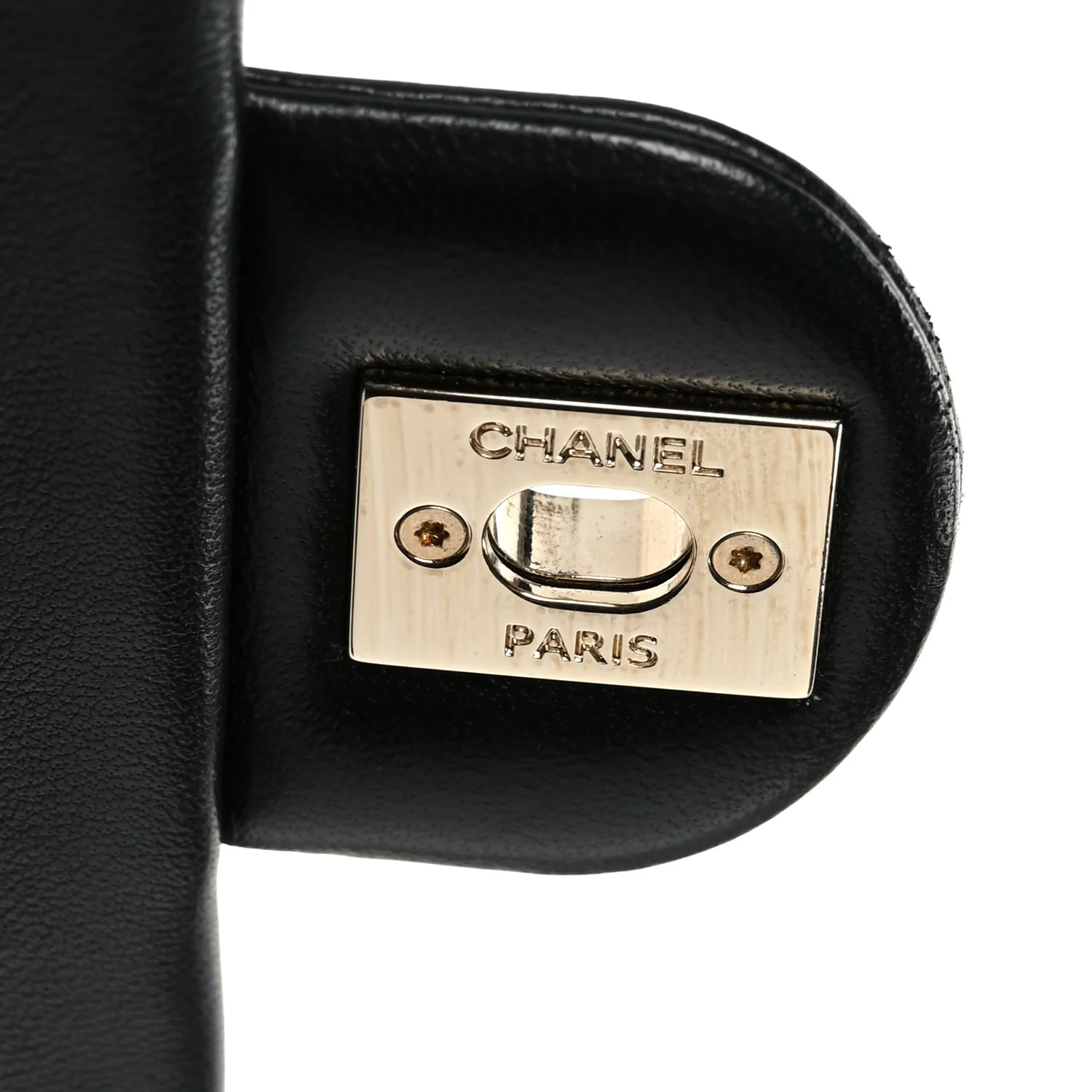 Lambskin Quilted Resin Bi-Color Chain Flap Bag Black - Image 7