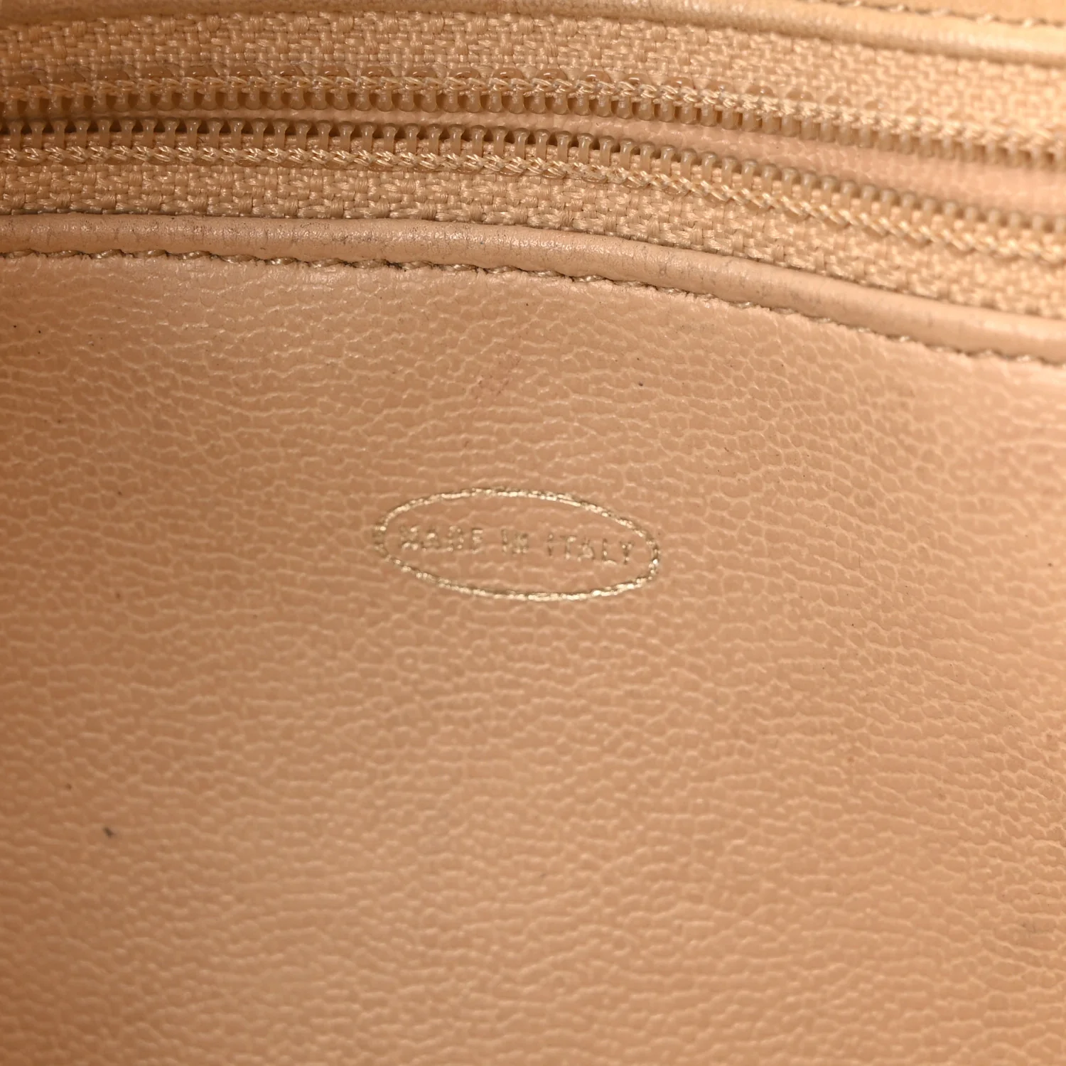 Lambskin Quilted Shopping Tote Beige - Image 7