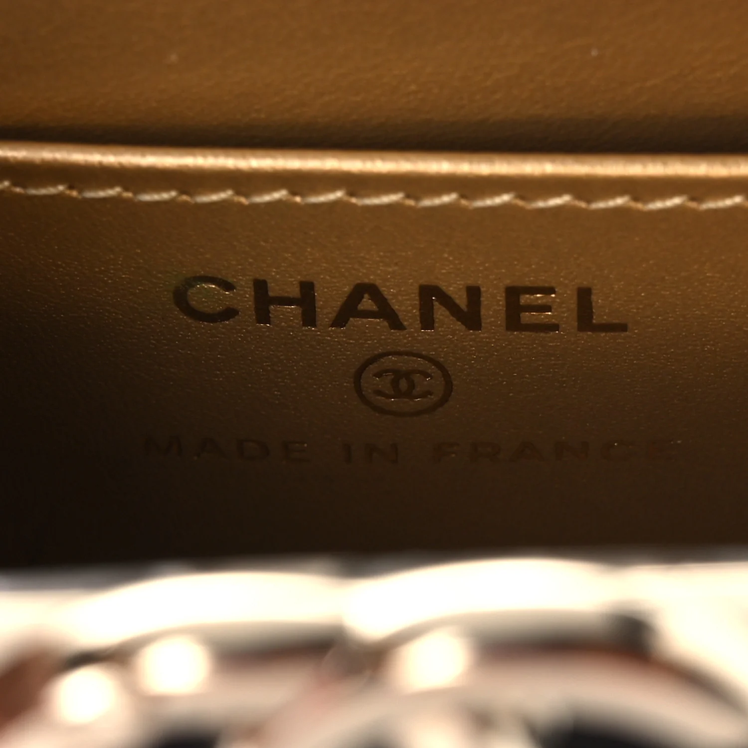 Lambskin Quilted Small Box With Chain Black - Image 7