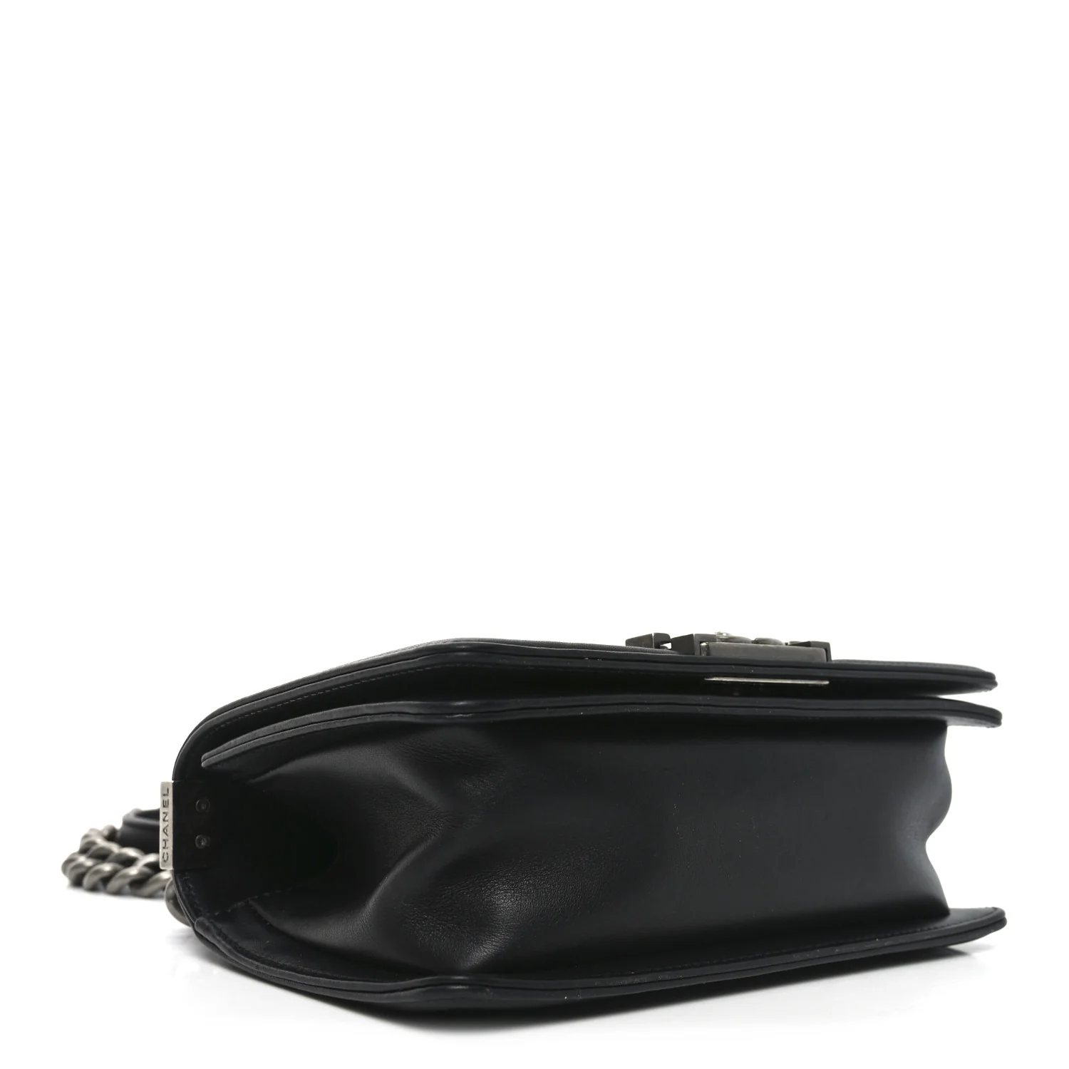 Lambskin Quilted Small Boy Flap Black - Image 4
