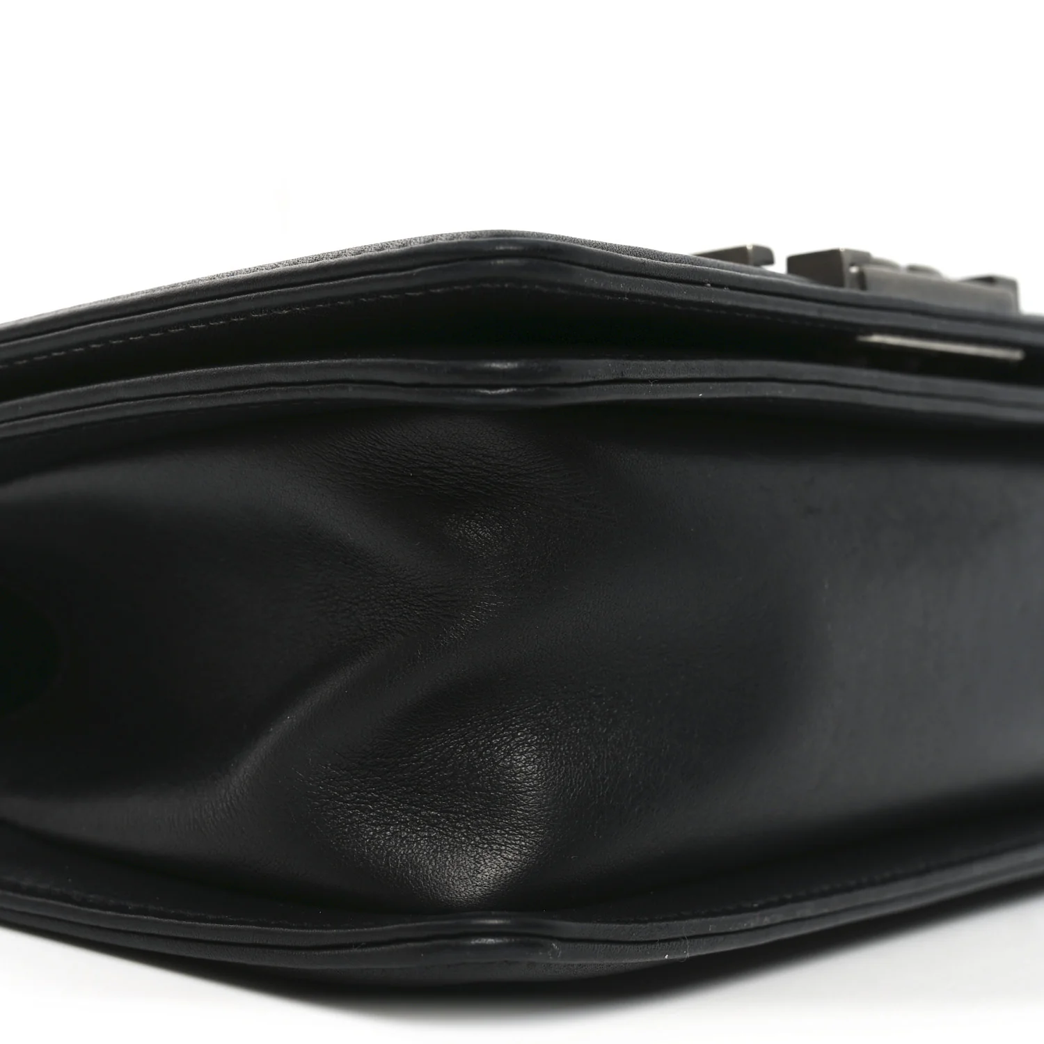 Lambskin Quilted Small Boy Flap Black - Image 9