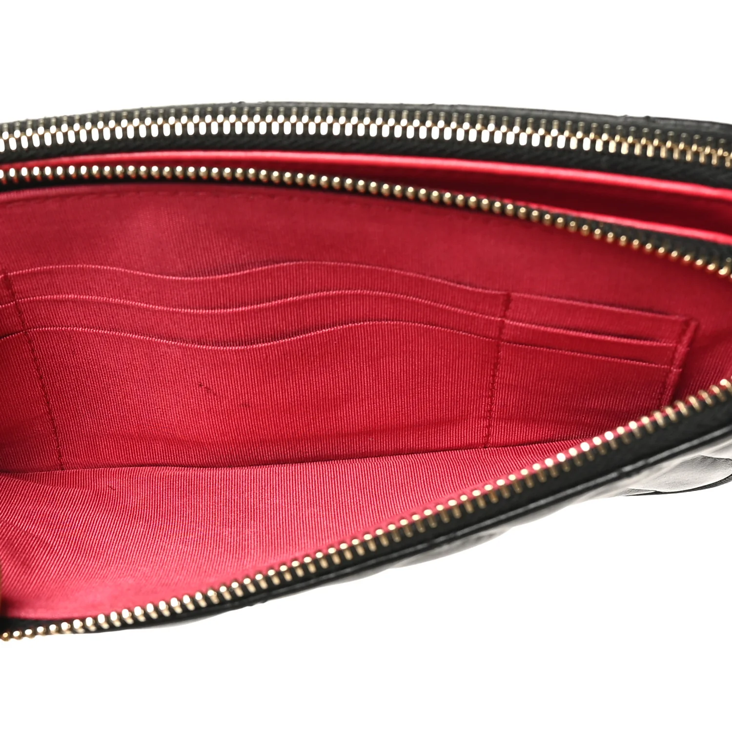 Lambskin Quilted Small Clutch With Chain Black - Image 5