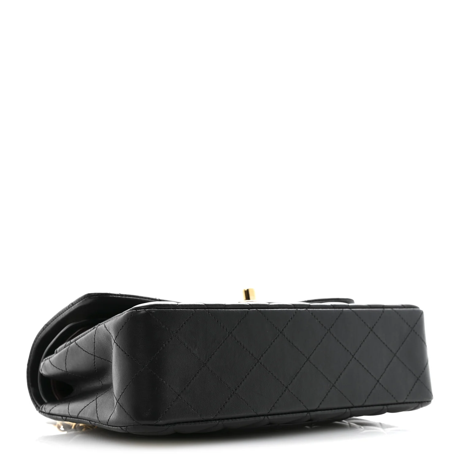 Lambskin Quilted Small Double Flap Black - Image 4