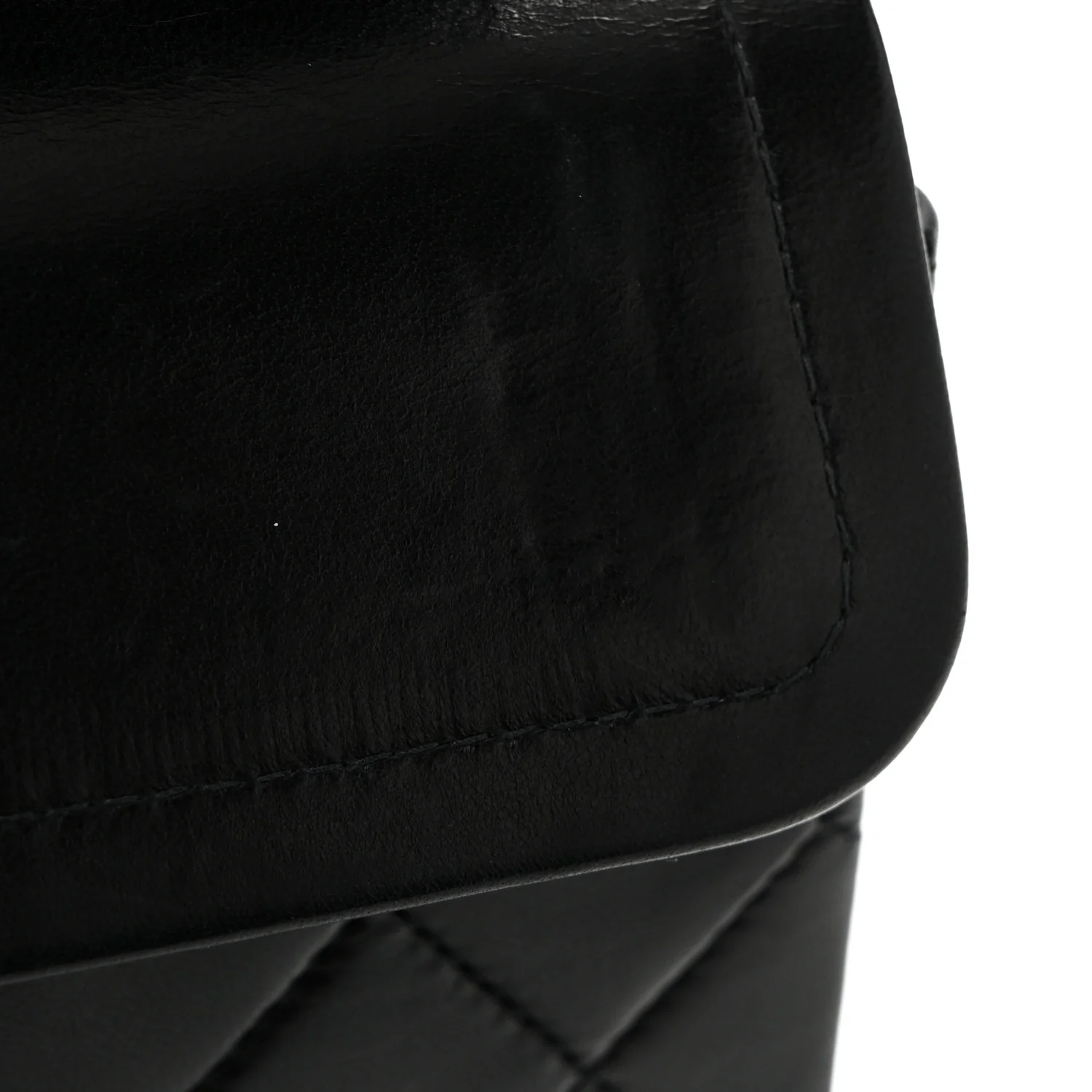 Lambskin Quilted Small Double Flap Black - Image 11