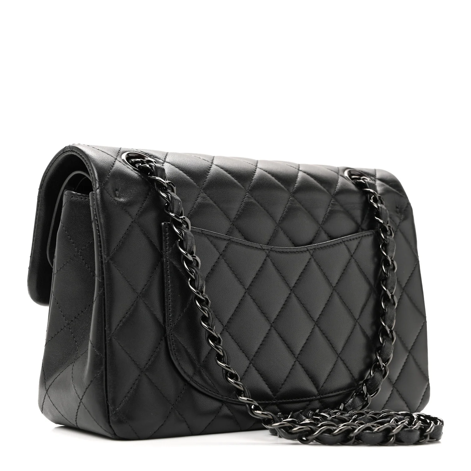 Lambskin Quilted Small Double Flap So Black - Image 7