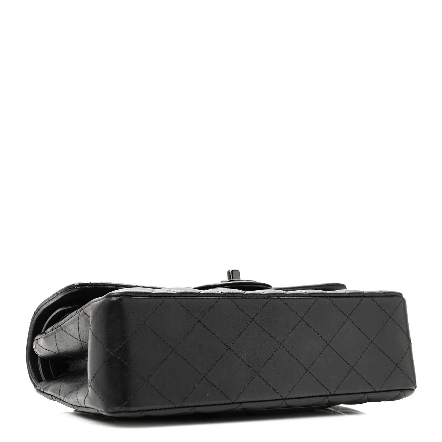 Lambskin Quilted Small Double Flap So Black - Image 9
