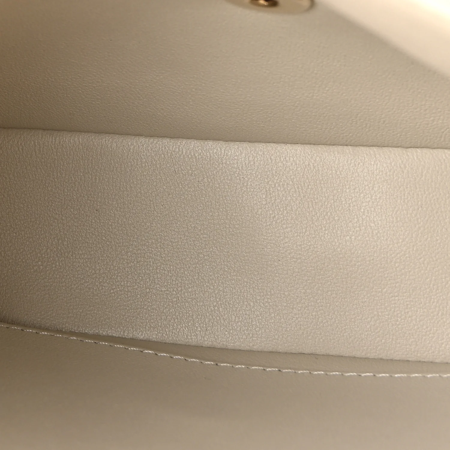 Lambskin Quilted Small Flap Top Handle Bag Grey - Image 5