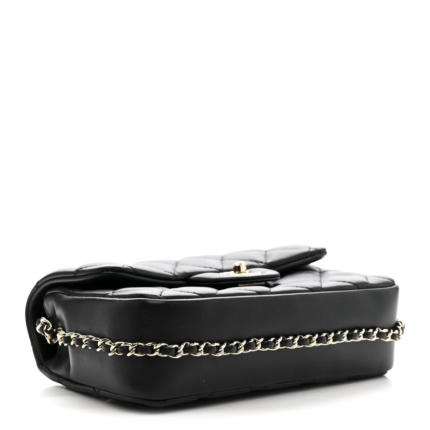 Lambskin Quilted Small My Precious Flap Black - Image 4