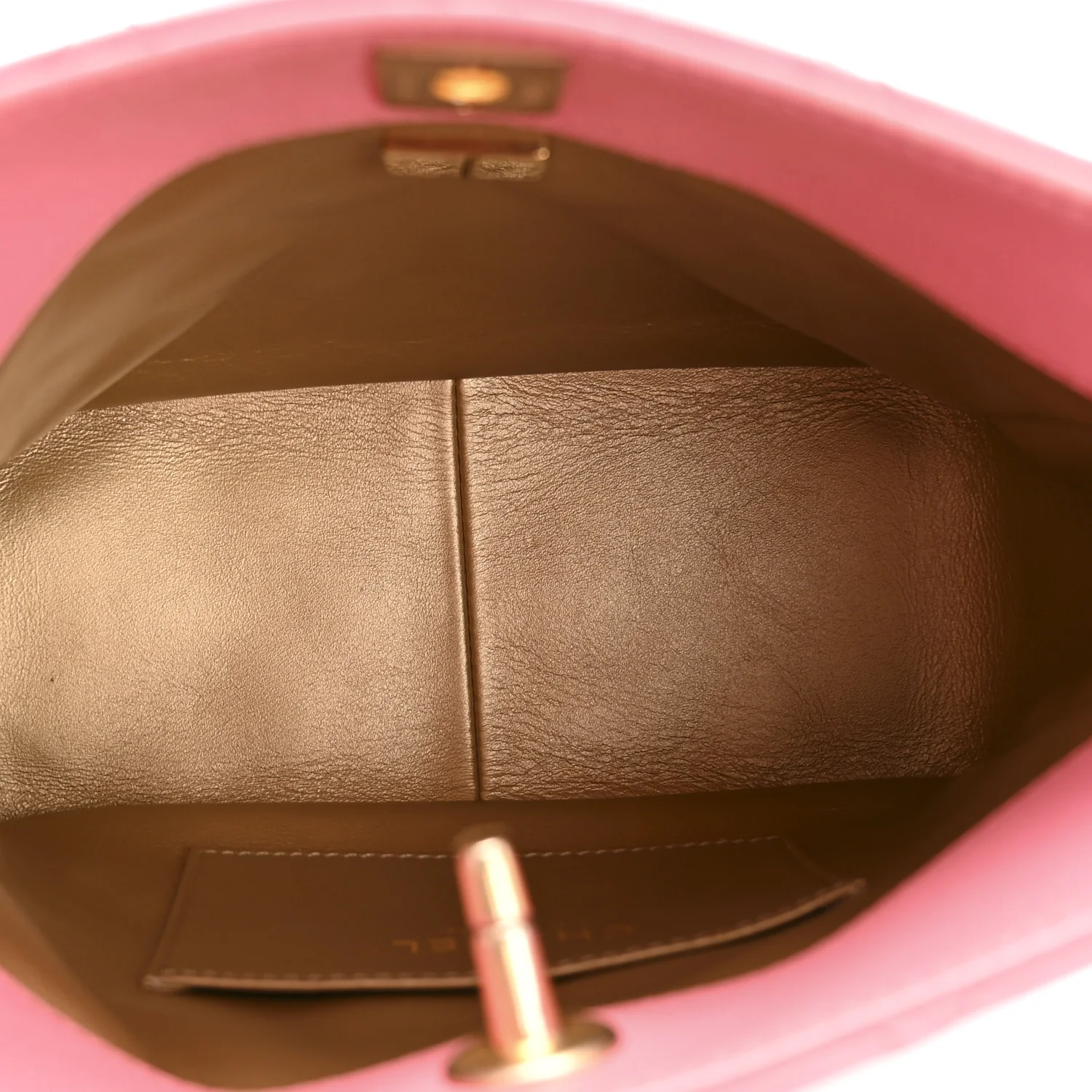 Lambskin Quilted Small Pearl Crush Hobo Pink - Image 5