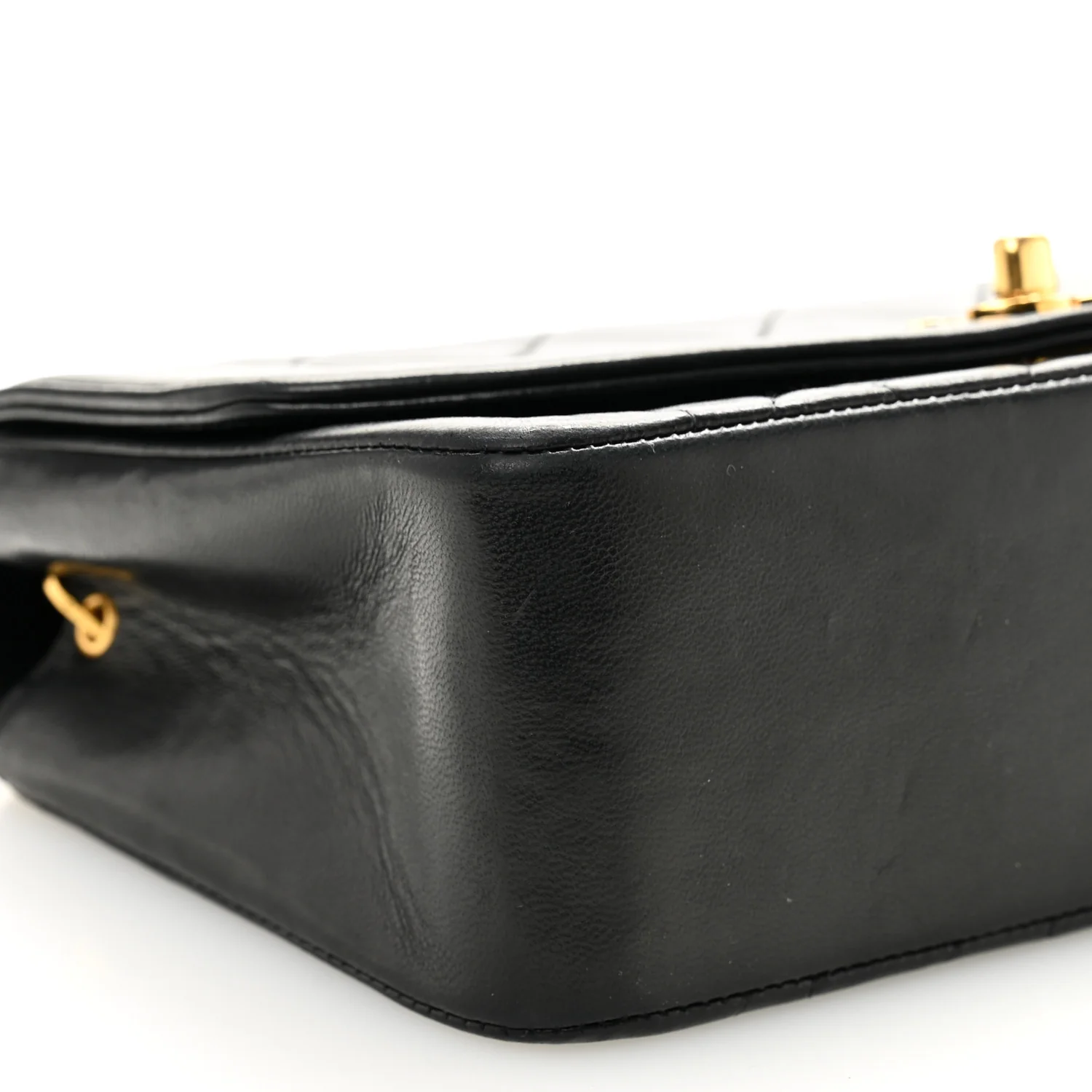 Lambskin Quilted Small Single Flap Black - Image 10