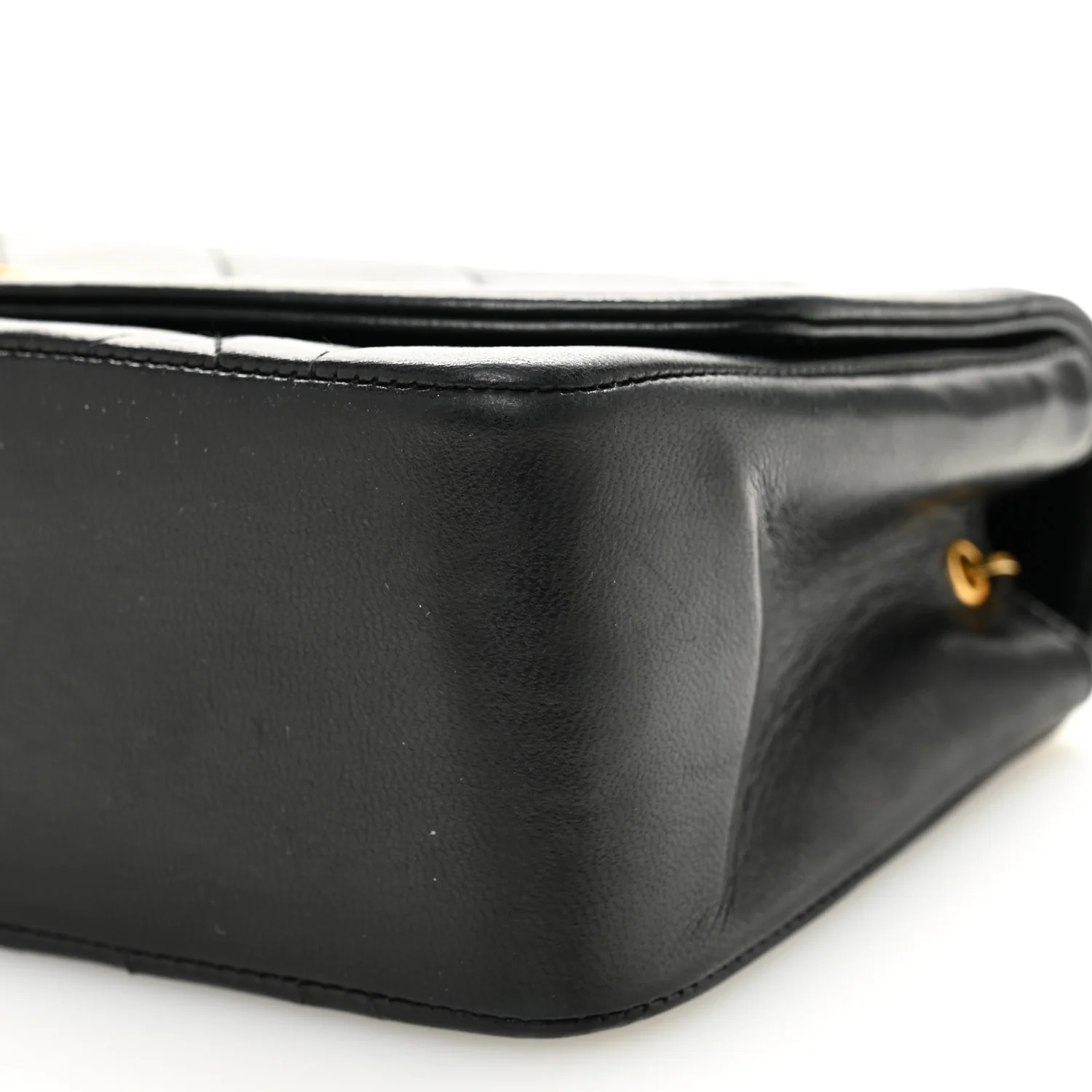 Lambskin Quilted Small Single Flap Black - Image 11