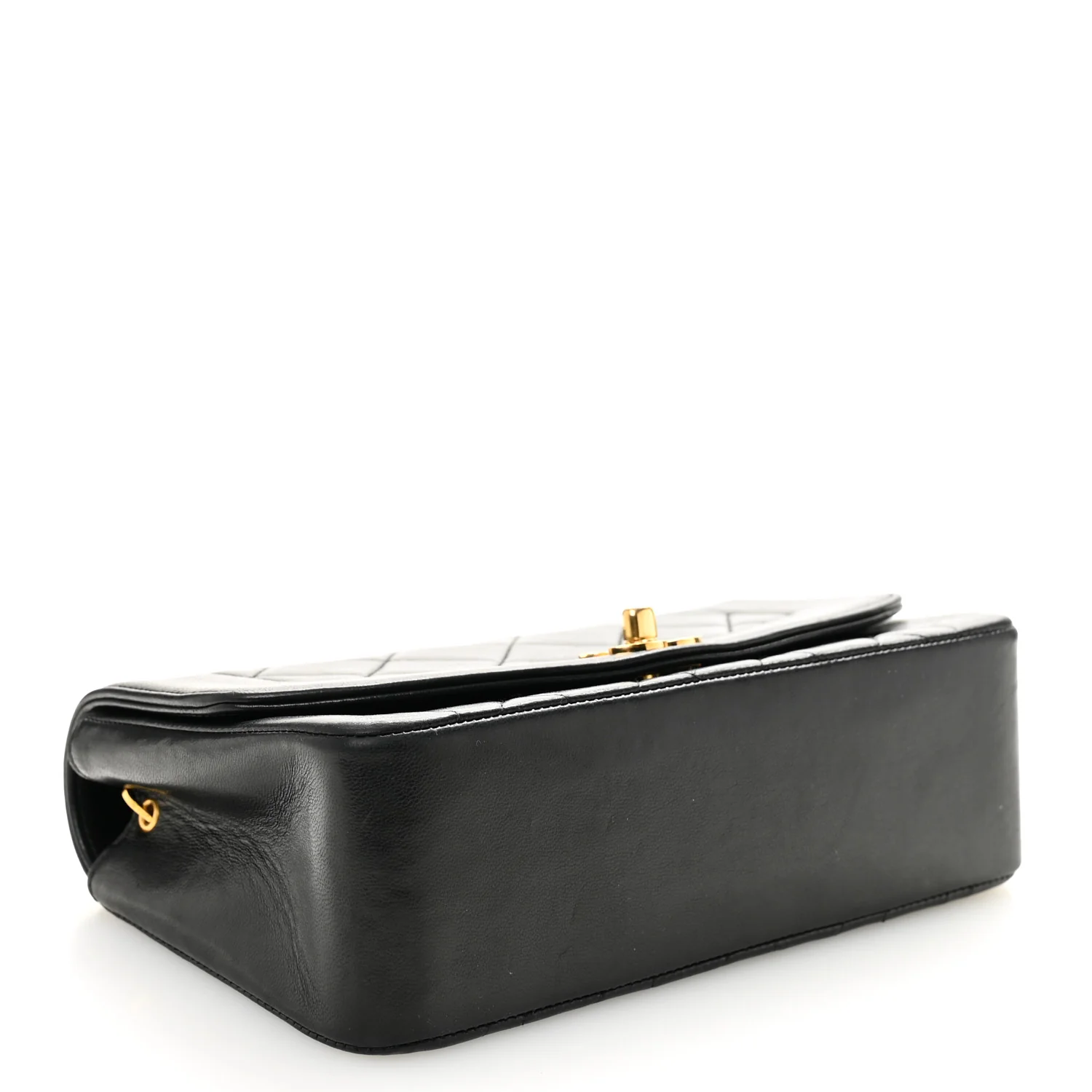 Lambskin Quilted Small Single Flap Black - Image 4