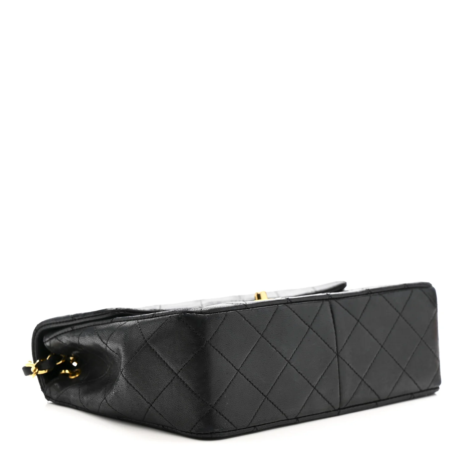 Lambskin Quilted Small Single Flap Black - Image 4