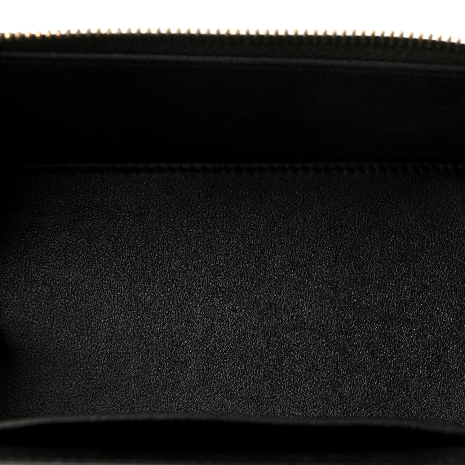 Lambskin Quilted Small Top Handle Vanity Case With Chain Black - Image 5
