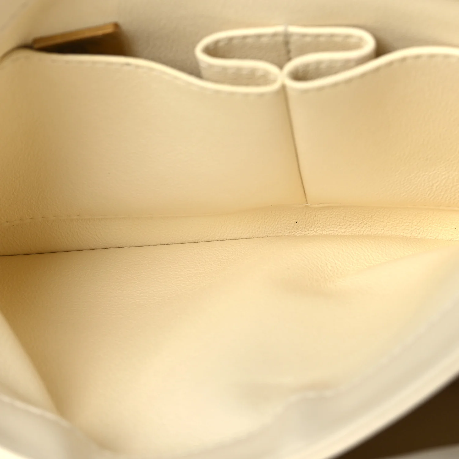 Lambskin Quilted Small Trendy CC Dual Handle Flap Bag White - Image 6