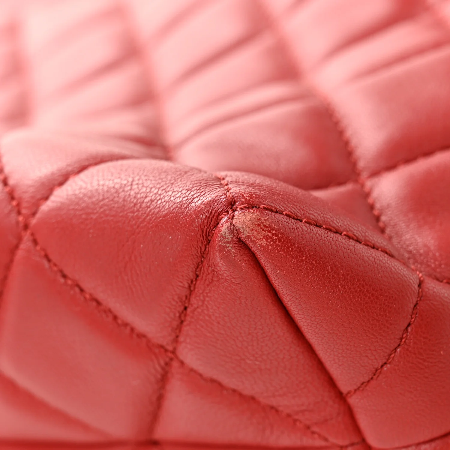 Lambskin Quilted Small Urban Delight Tote Red - Image 11