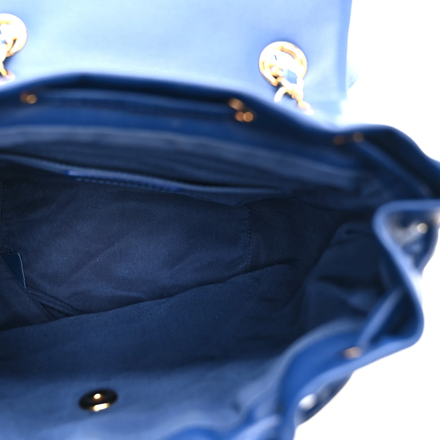 Lambskin Quilted Small Urban Spirit Backpack Blue - Image 5