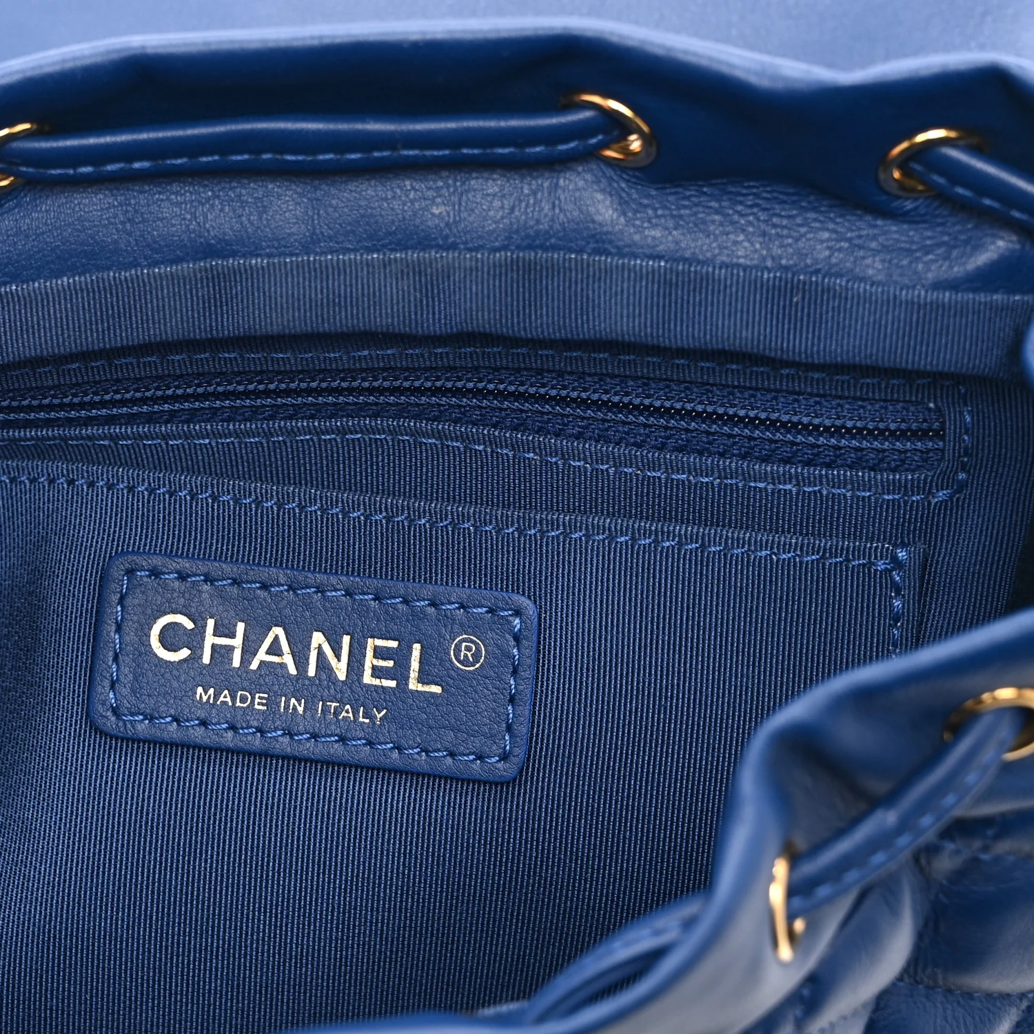 Lambskin Quilted Small Urban Spirit Backpack Blue - Image 6