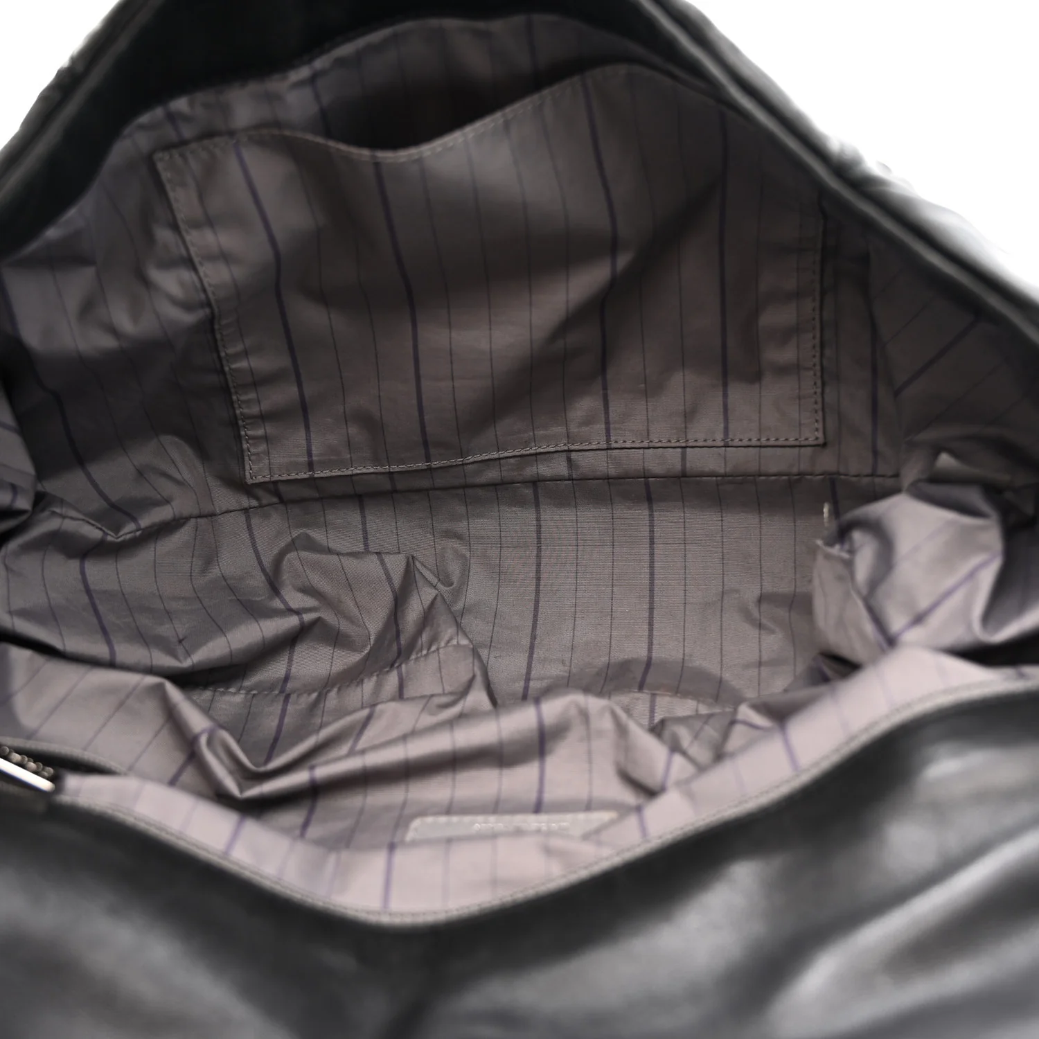 Lambskin Quilted Soft Squares Origami Flap Black - Image 5