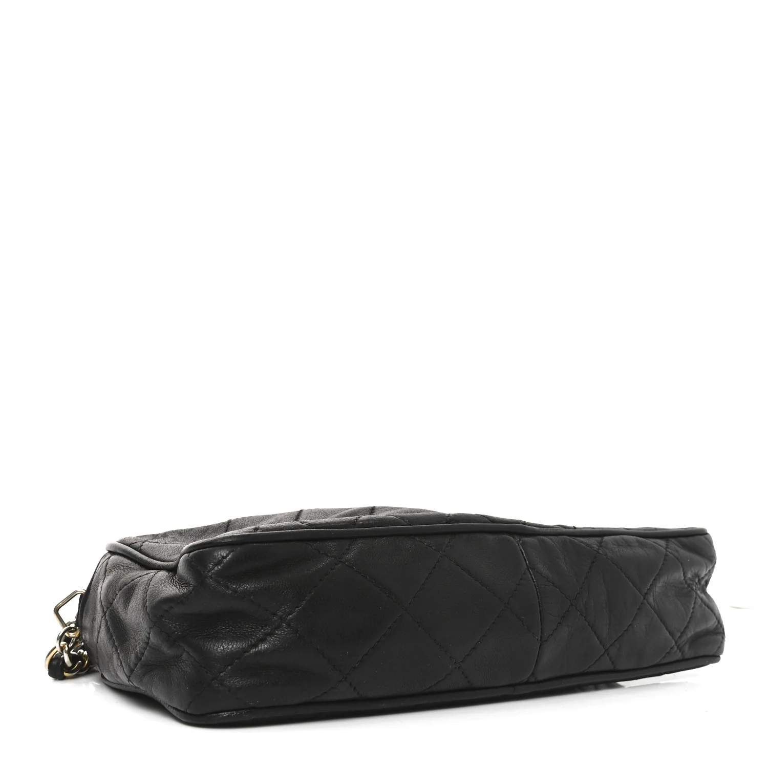 Lambskin Quilted Tassel Camera Case Black - Image 4