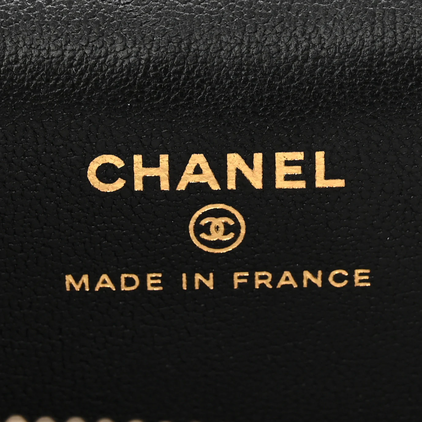 Lambskin Quilted Top Handle Mini Vanity Case With Chain Black - Image 7