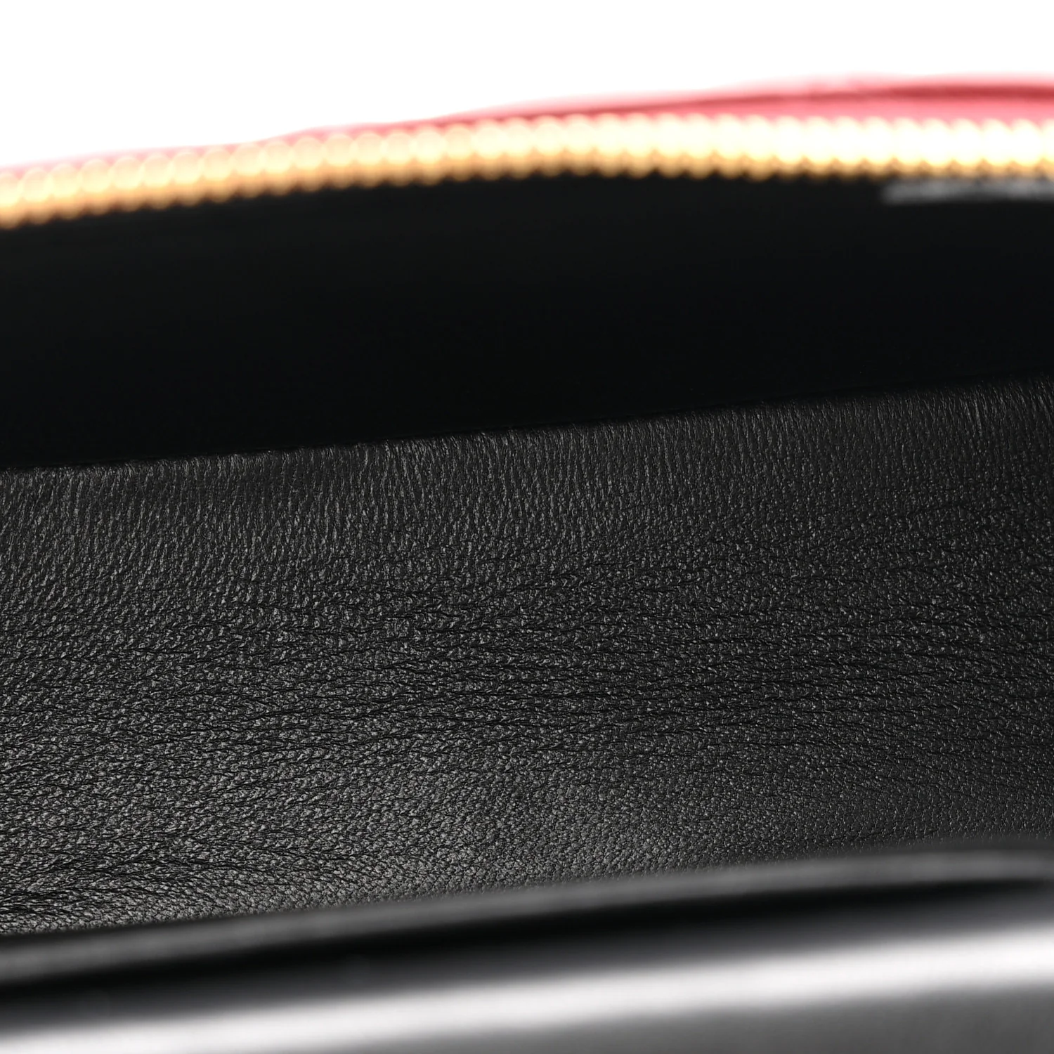 Lambskin Quilted Top Handle Slim Vanity With Chain Burgundy - Image 5